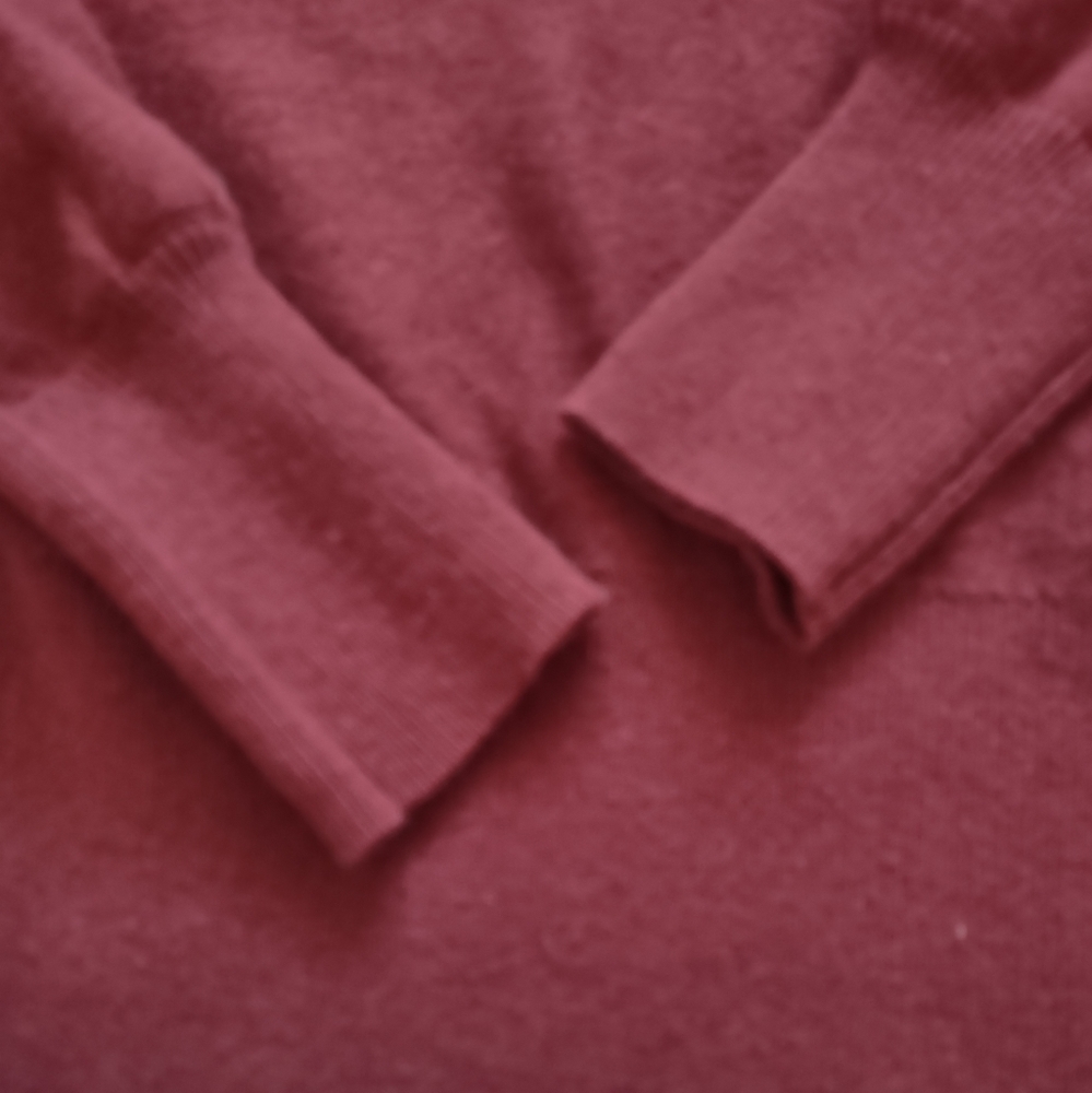 J Crew 100% cashmere cardigan burgundy - Picture 8 of 9